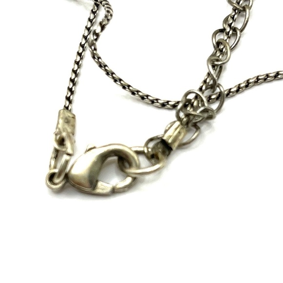 Long Stations Green Bead Necklace with Silvertone 60” Versatile - Picture 7 of 7